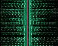 Sonogram of an AM signal, showing the carrier and both sidebands vertically