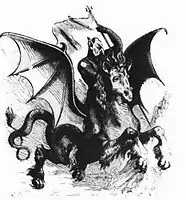 Eligos (Abigor). Illustration from Collin de Plancy's Dictionnaire Infernal.