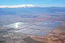 Image 4Thermal energy storage. The Andasol CSP plant uses tanks of molten salt to store solar energy. (from Solar energy)