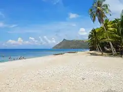 White pebble beach in Bagolatao