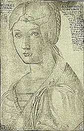 Woman in a black and white Sketch