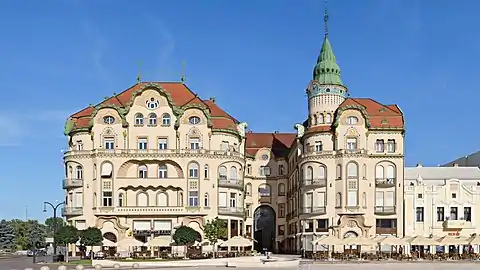 Black Eagle Palace in Oradea by Marcell Komor and Dezső Jakab (1907–08)