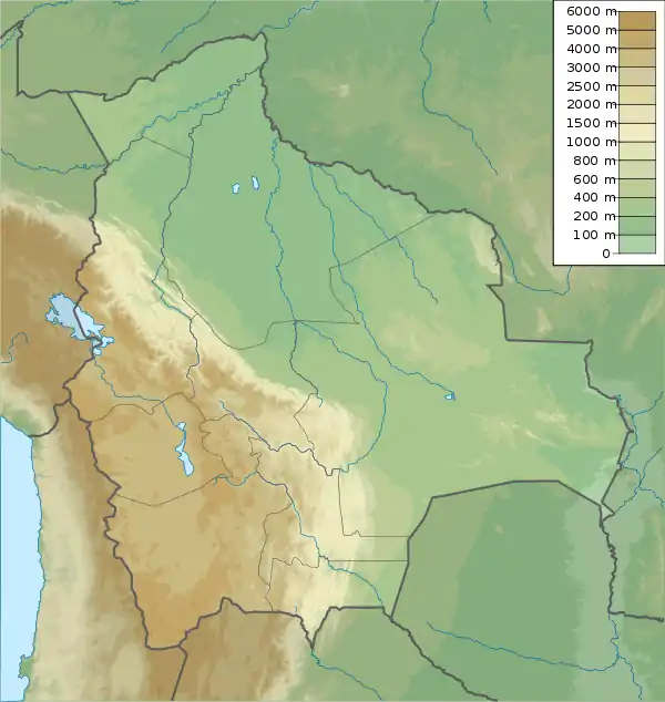 Qutañani is located in Bolivia