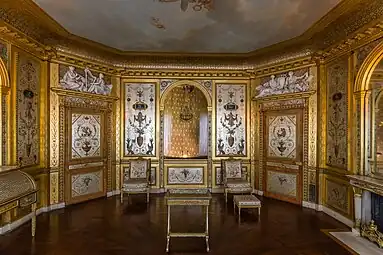 The Boudoir of Marie-Antoinette at the Palace of Fontainebleau in the Pompeiian Style (1785)