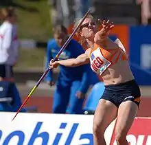 Image 10A javelin athlete (from Track and field)