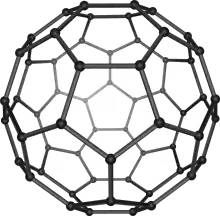 Buckminsterfullerene C60: Richard Smalley and colleagues synthesised the fullerene molecule in 1985.