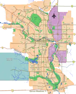 Map showing the location of Fish Creek Provincial Park