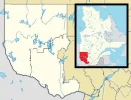 Lorrainville is located in Western Quebec