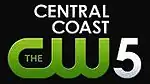 The words Central and Coast, stacked, above The CW logo, with a large numeral "5" to the right of the logo.