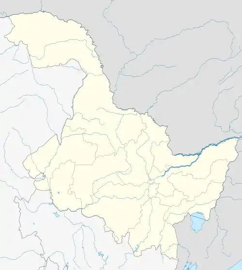 Map of Heilongjiang, China with the location of the river mouth at which Zheltuga and Ignashino are located