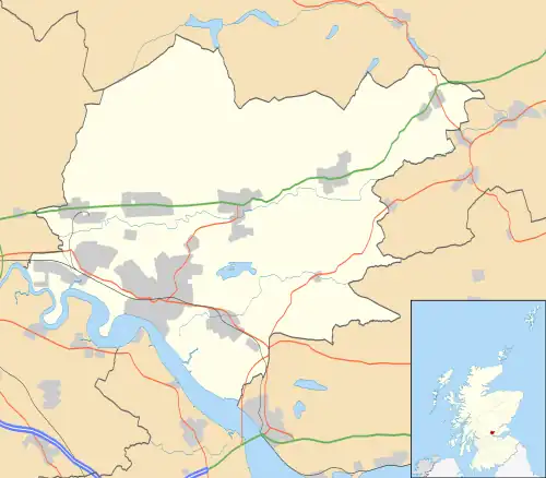 Tillicoultry is located in Clackmannanshire