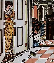 Image 38Walter Crane's chromolithograph illustration for The Frog Prince, 1874. (from Children's literature)