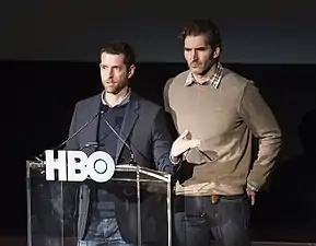 Photograph of two men—D. B. Weiss and David Benioff