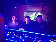 DJ Hype, Matrix, and Futurebound performing at the Egg nightclub in London on 30 November 2018.