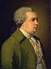 Denis Fonvizin; portrait by O. V. Martynenko