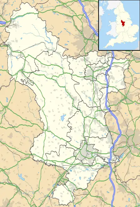 Woolley Moor is located in Derbyshire