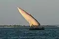 A small dhow in Zanzibar