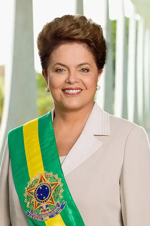 36thDilma Rousseff2011–2016