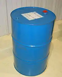 Steel drums can be reconditioned and reused