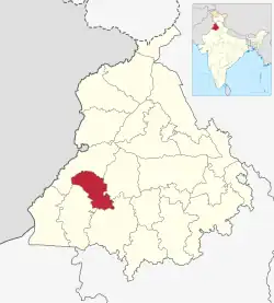 Location in Punjab