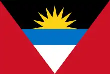 Flag of Antigua and Barbuda (rising sun)