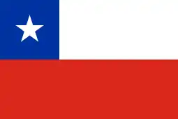 The flag of Chile incorporates a blue canton bearing a white five-pointed star.