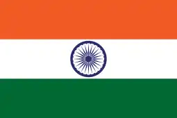 The Flag of India has the Ashoka Chakra at its center representing the Dharmachakra.