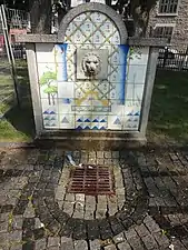 Azulejos in Parc du Portugal, founded in 1953, Little Portugal, Montreal, Canada