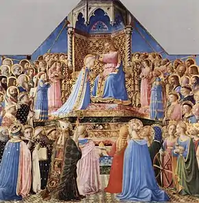 Fra Angelico with a larger court setting, 1430-1431