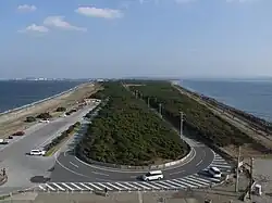 View of Cape Futtsu from the Meiji Centennial Observation Tower