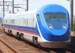 The second-generation "Gauge Change Train" EMU in September 2012