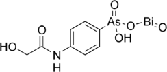 Structural formula of glycobiarsol