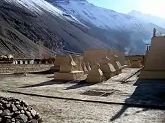 Graveyard of lamas, Tabo Monastery, Spiti