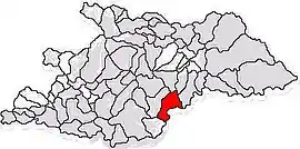 Location in Maramureș County