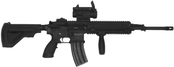 The HK416F is the new service rifle of the French Armed Forces.