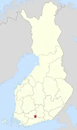 Location of Hausjärvi in Finland