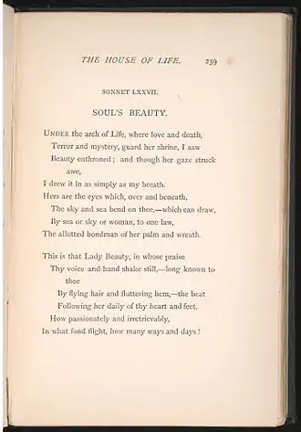 A poem printed on a now yellowed page.