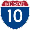 Interstate 10 marker