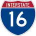 Interstate 16 marker