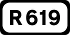 R619 road shield}}