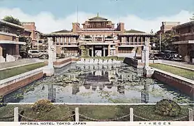 Imperial Hotel, Tōkyō, Frank Lloyd Wright [ja], built between 1913 and 1924