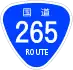 National Route 265 shield