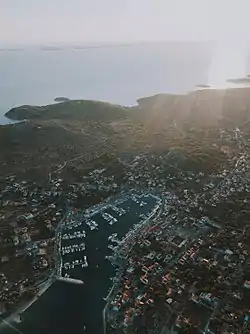 aerial view of Jezera (2017)