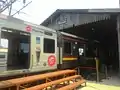 KRL Commuterline train from Tanah Abang at the Rangkasbitung station