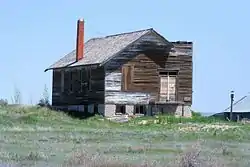 Remains of the Keota church, 2010