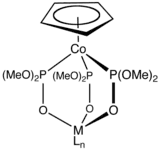 The Kläui ligand, a dianionic organometallic ligand.