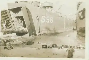 Personal Photo by George Calvert, Seaman First Class, LST696