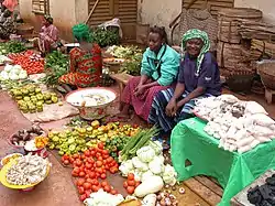 Central market of Léo, Burkina Faso