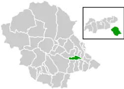 Location within Lienz district