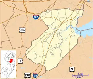 New Jersey Hall is located in Middlesex County, New Jersey